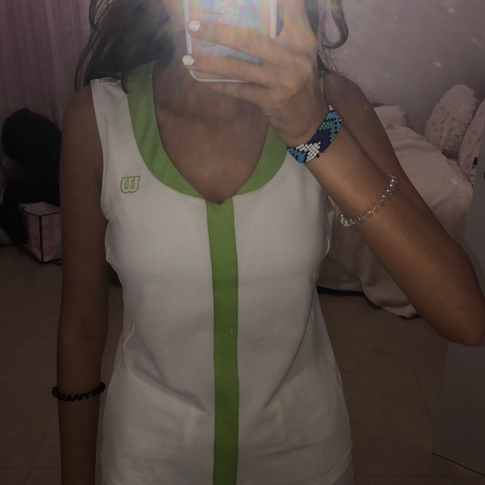 White Wilson Tennis Tank